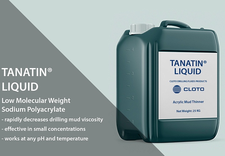 TANATIN®Liquid (liquid acrylic mud thinner/deflocculant)
